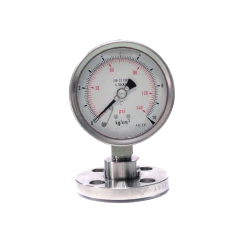 PG01法蘭型隔膜式壓力錶 單法蘭型、工業用壓力錶供應商 - 昌揚科技有限公司