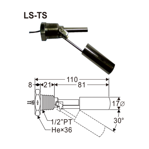 小型浮球液位計