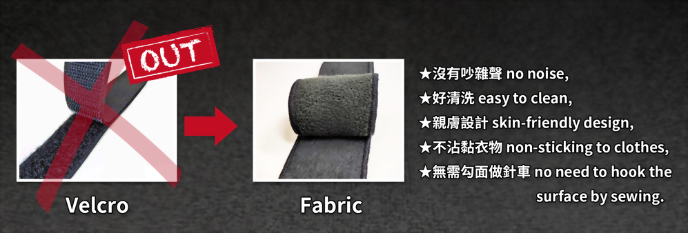 Fabric instead of Velcro