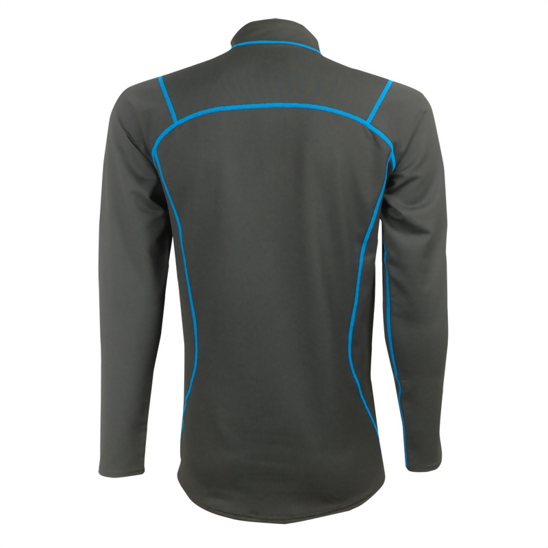 Printed Zip Quick-dry Thermal Long Sleeve Top For Man