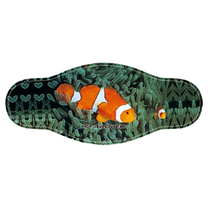 Two Layer 2mm Neoprene Mask Strap With Colorful Marine Animal Picture