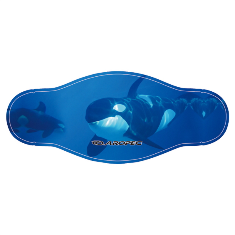 Two Layer 2mm Neoprene Mask Strap With Colorful Marine Animal Picture
