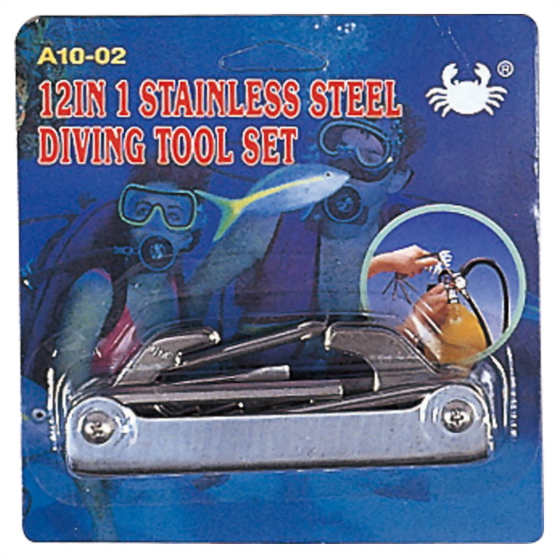 12 in 1 Stainless Steel Dive Tool