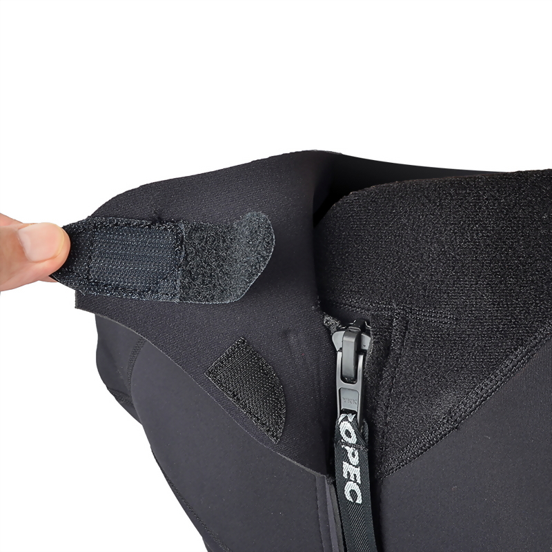 Back zipper & Adjustable neck fastener