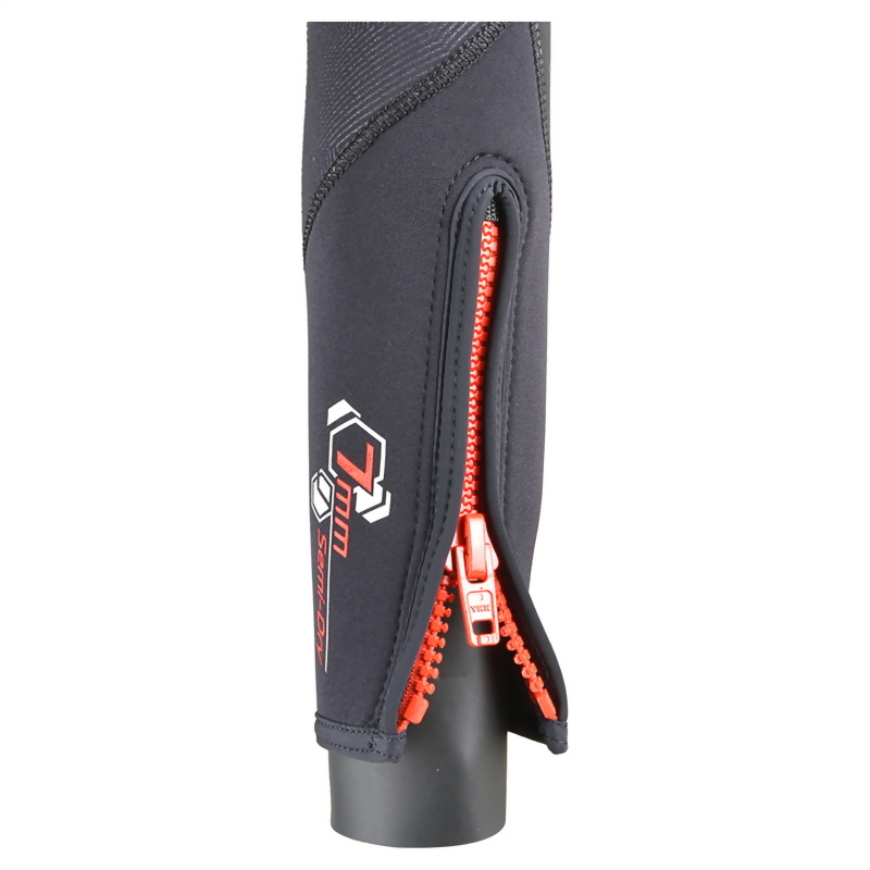 7mm 超彈性半乾式 男款長袖長褲防寒衣