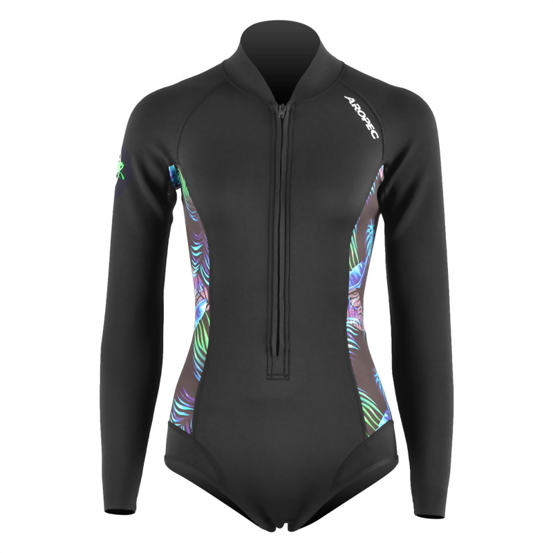 2mm Neoprene 長袖短褲 防寒衣 (比基尼高衩款)