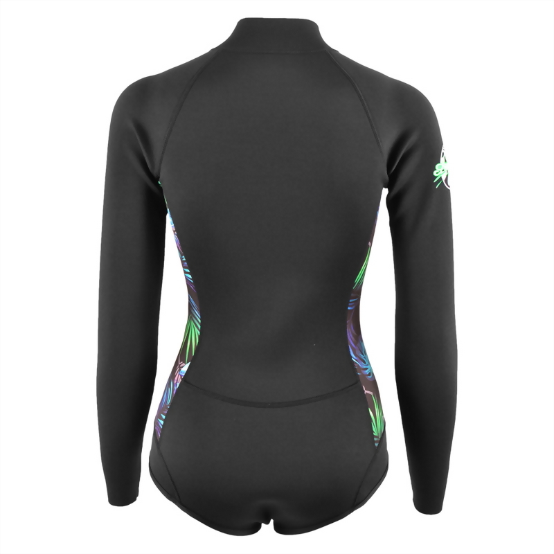 2mm Neoprene 長袖短褲 防寒衣 (比基尼高衩款)