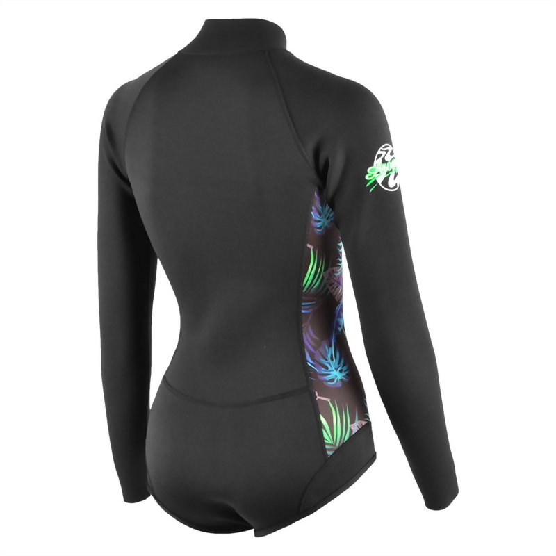 2mm Neoprene 長袖短褲 防寒衣 (比基尼高衩款)