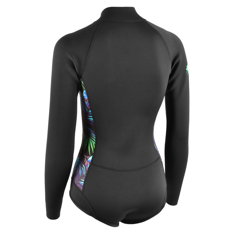 2mm Neoprene 長袖短褲 防寒衣 (比基尼高衩款)