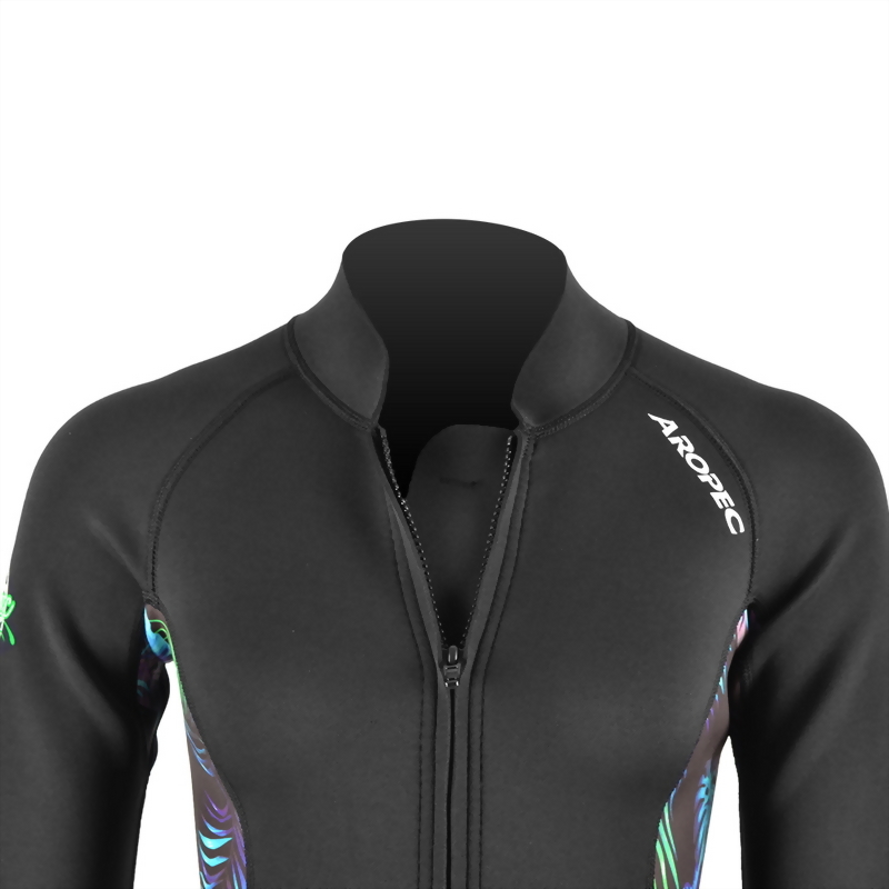 2mm Neoprene 長袖短褲 防寒衣 (比基尼高衩款)