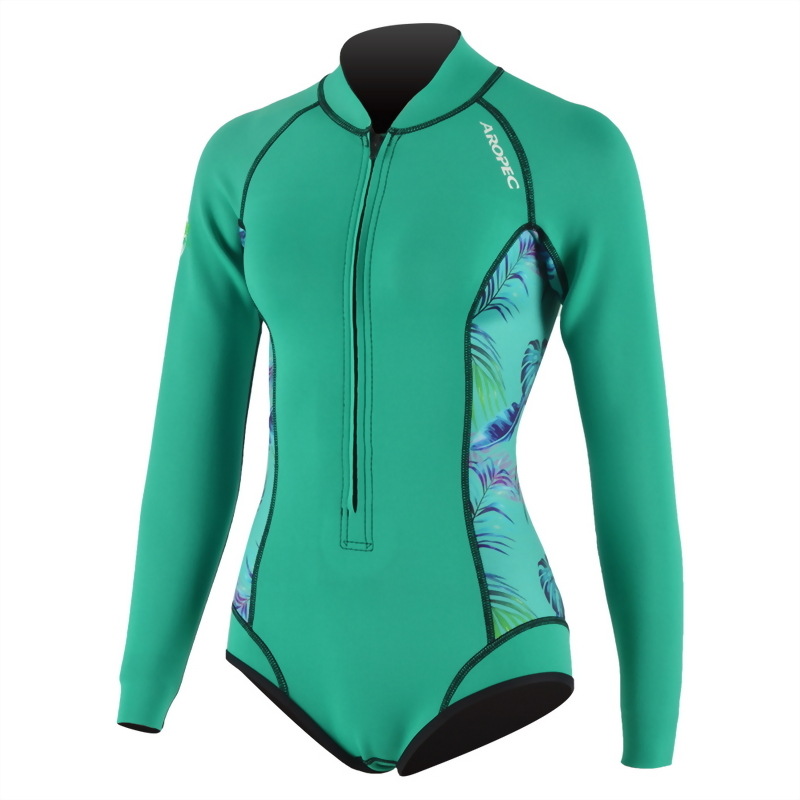 2mm Neoprene 長袖短褲 防寒衣 (比基尼高衩款)