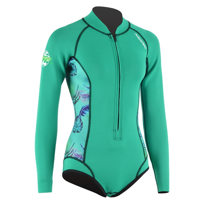 2mm Neoprene 長袖短褲 防寒衣 (比基尼高衩款)