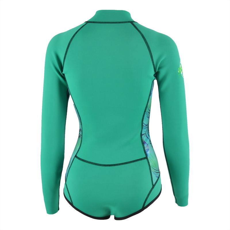 2mm Neoprene 長袖短褲 防寒衣 (比基尼高衩款)