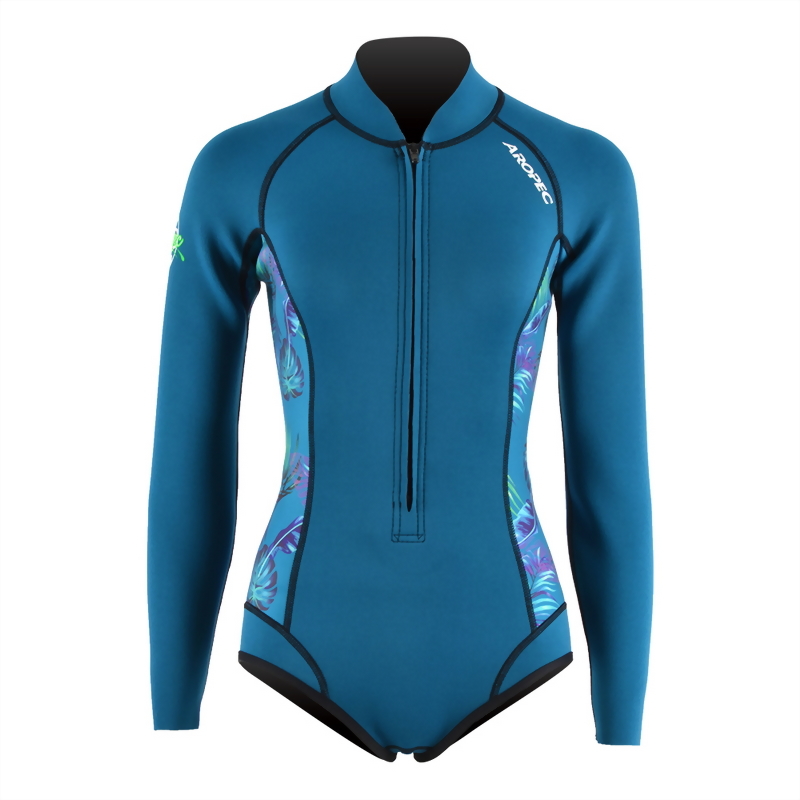 2mm Neoprene 長袖短褲 防寒衣 (比基尼高衩款)