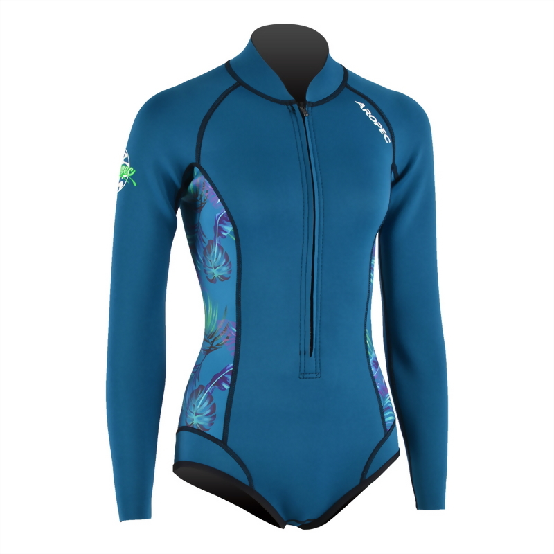 2mm Neoprene 長袖短褲 防寒衣 (比基尼高衩款)