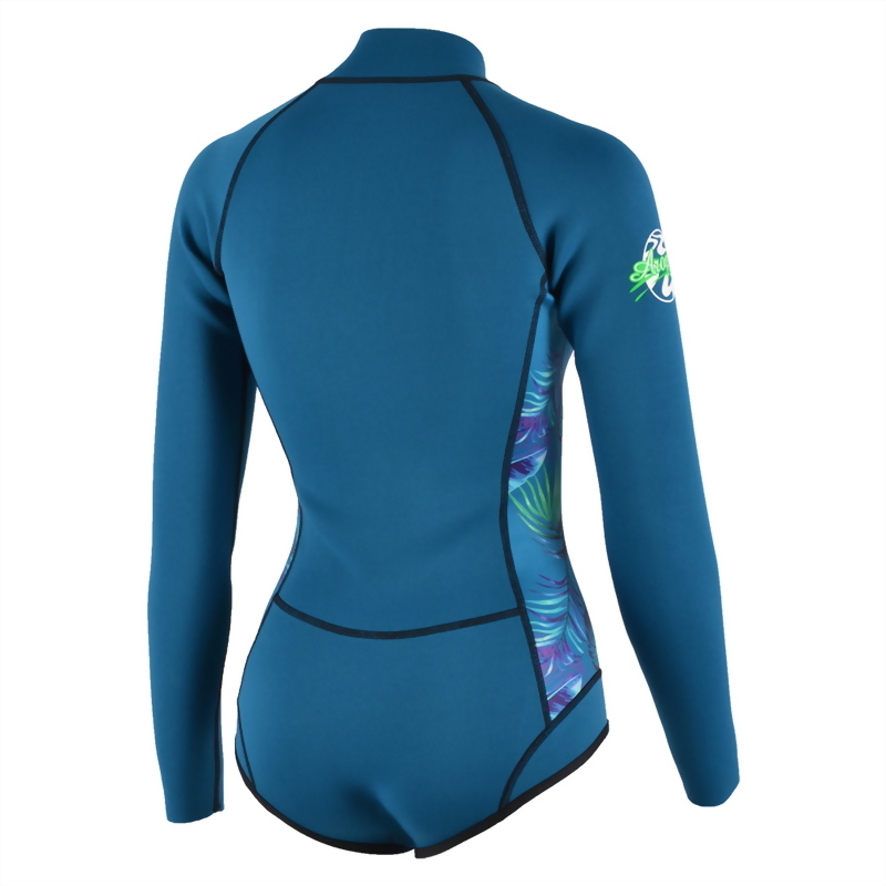 2mm Neoprene 長袖短褲 防寒衣 (比基尼高衩款)