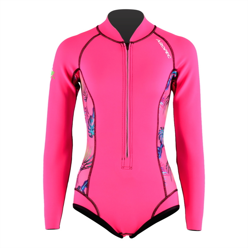 2mm Neoprene 長袖短褲 防寒衣 (比基尼高衩款)