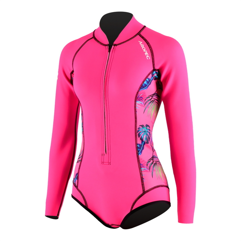 2mm Neoprene 長袖短褲 防寒衣 (比基尼高衩款)