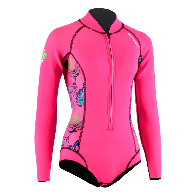 2mm Neoprene 長袖短褲 防寒衣 (比基尼高衩款)