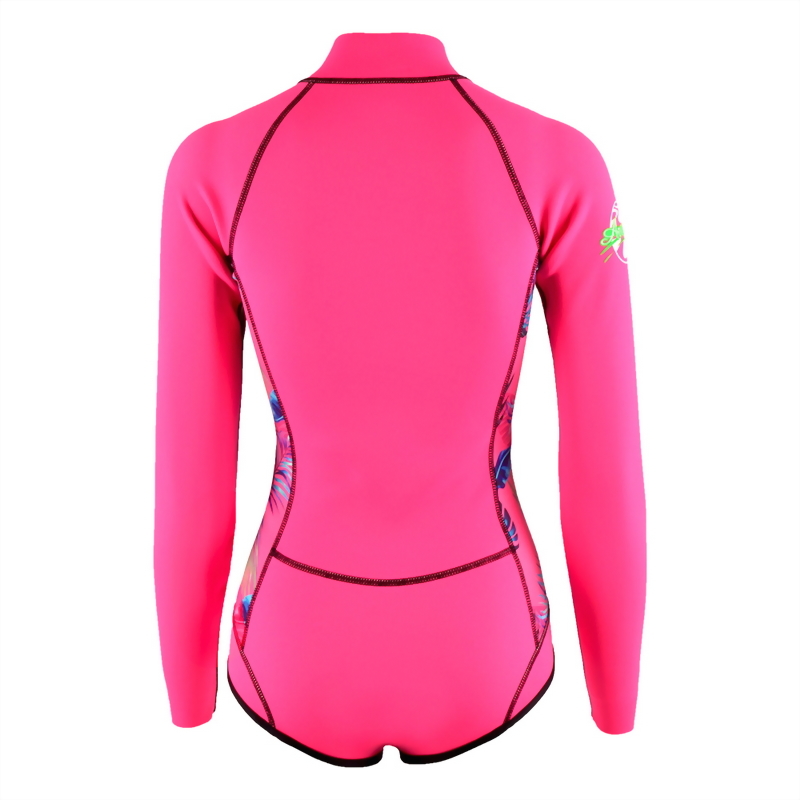 2mm Neoprene 長袖短褲 防寒衣 (比基尼高衩款)
