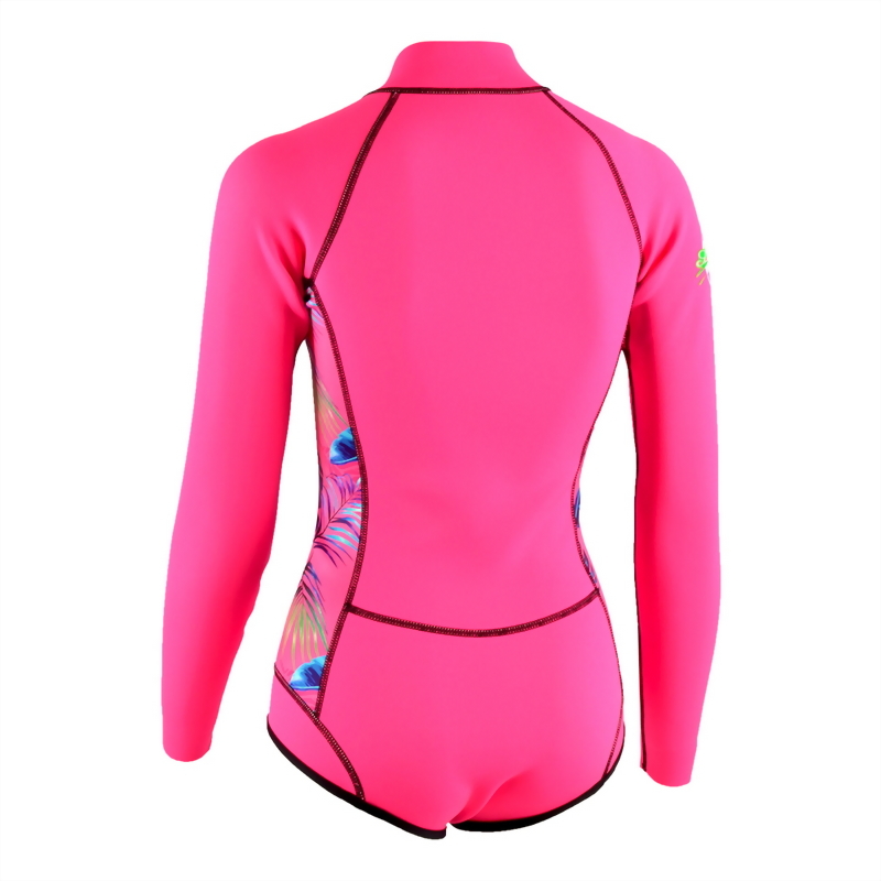 2mm Neoprene 長袖短褲 防寒衣 (比基尼高衩款)