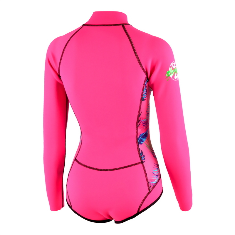 2mm Neoprene 長袖短褲 防寒衣 (比基尼高衩款)