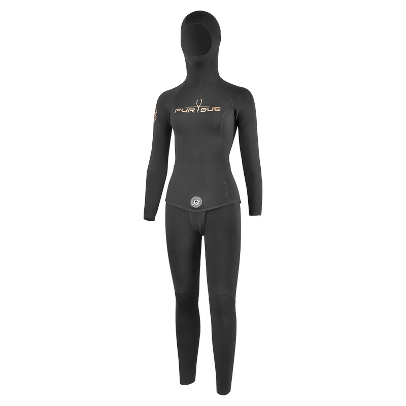 3/2mm Super-Stretch 2PC Freediving Reverse Suit, Woman