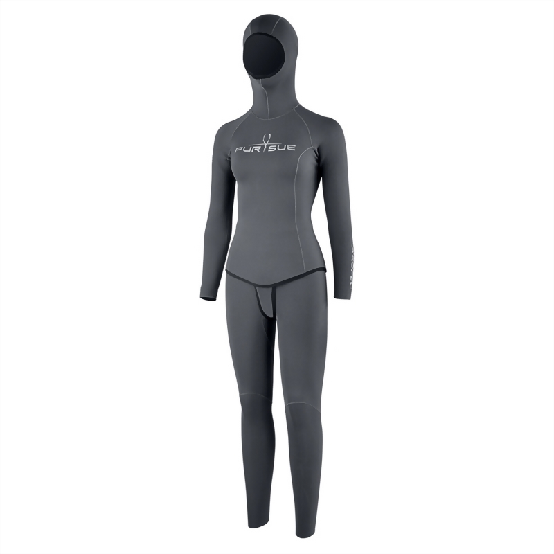 3mm Super-Stretch 2PC Freediving Reverse Suit, Woman