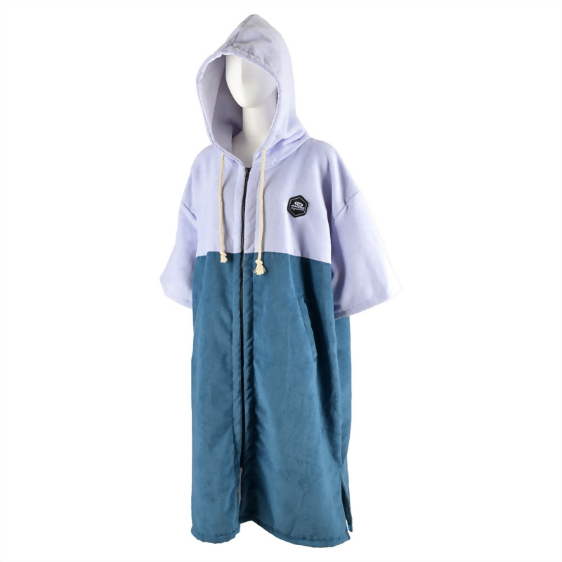 Front Zipper Changing Poncho, Solid Color