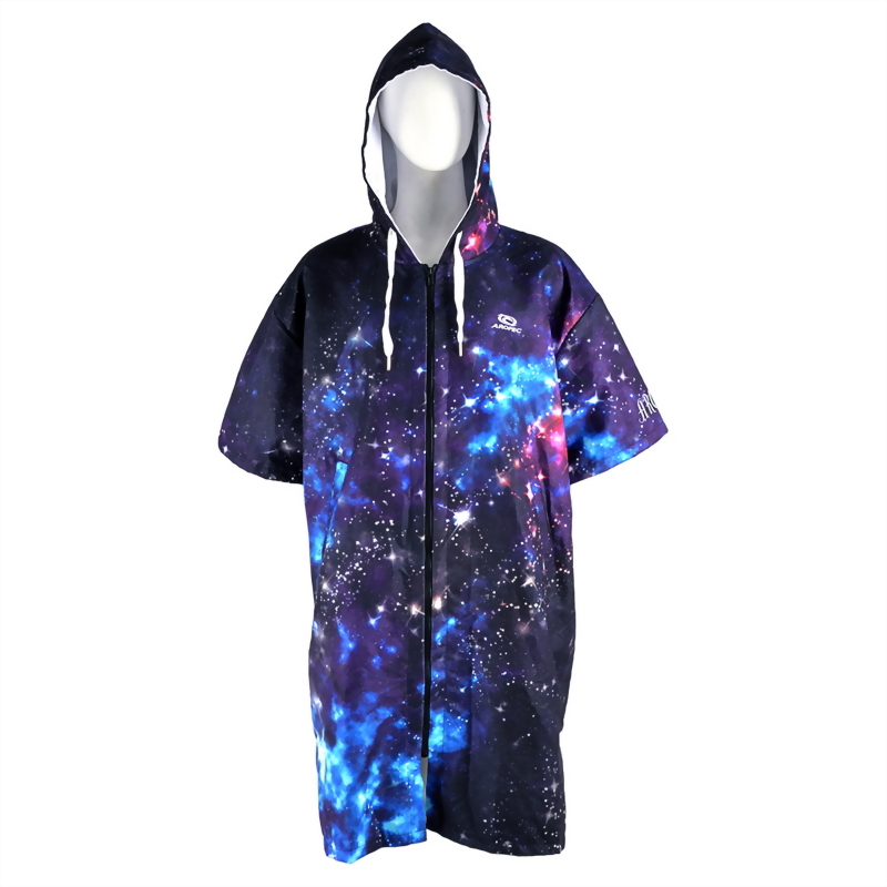 Front Zipper Changing Poncho, colorful graphics