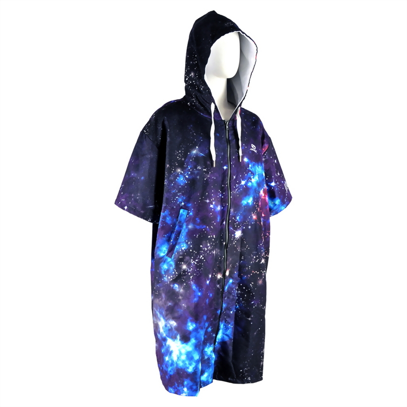 Front Zipper Changing Poncho, colorful graphics