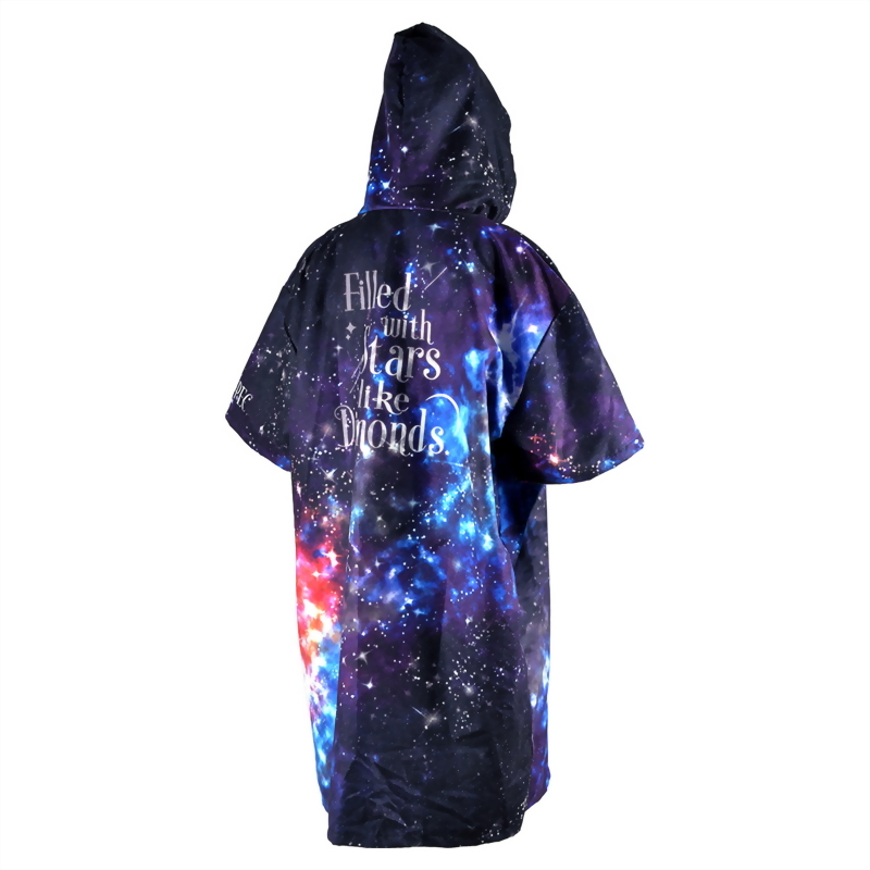 Front Zipper Changing Poncho, colorful graphics