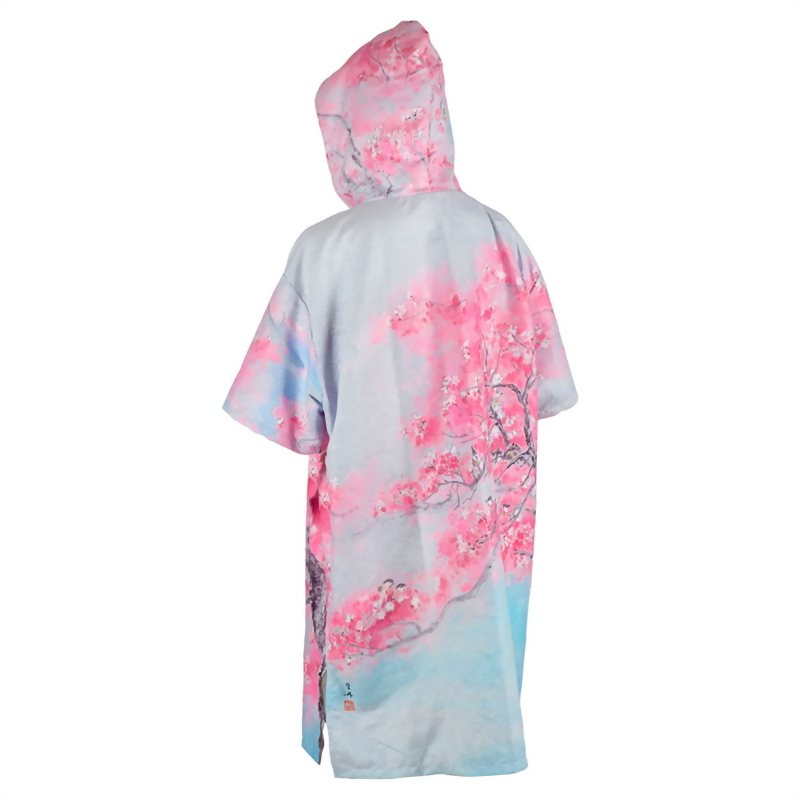 Front Zipper Changing Poncho, colorful graphics