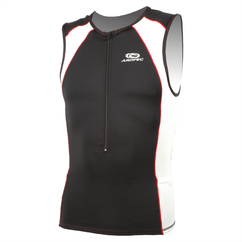 Flexible Spandex-Mesh on side chest for body sweat release fast