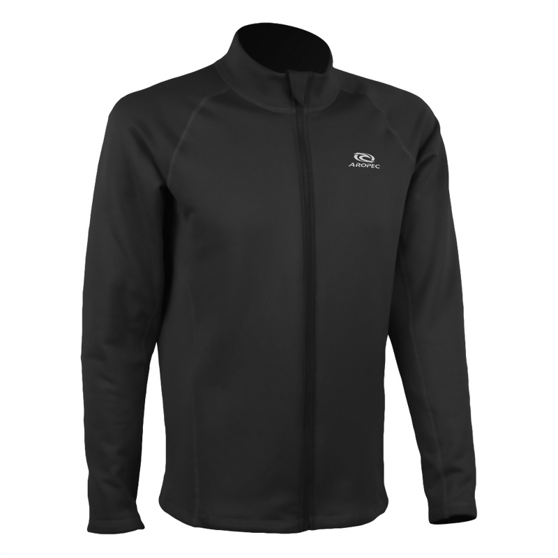 Recycled Fleece-Lycra Long Sleeve Zipper Thermal Top Recycled Fleece-Lycra Long Sleeve Zipper Thermal Top