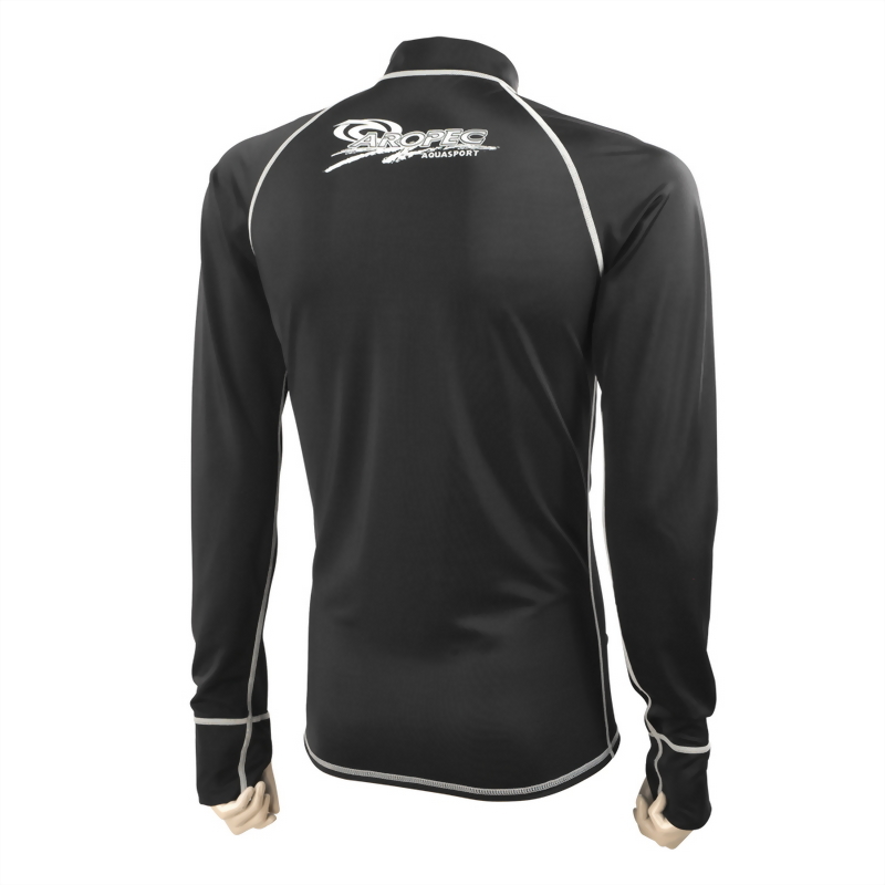 Lycra Long Sleeve Zipper Rash Guard for Man