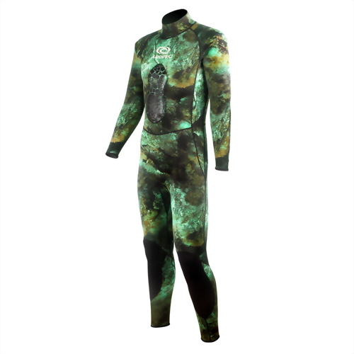 Online Shopping in the USA - Aropec Neoprene Hooded Mens Spearfishing  Wetsuit Top Camo Blue 1mm 