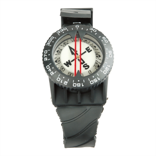 腕帶管夾式兩用指北針