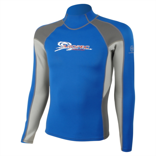Lycra Long Sleeve Zipper Rash Guard for Man