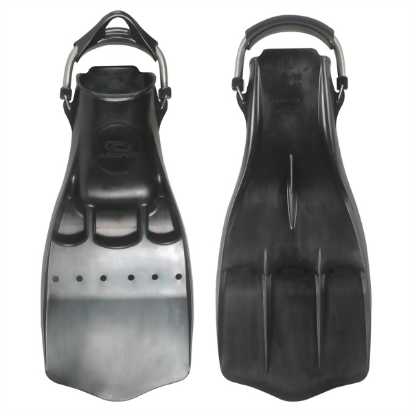 Aropec Rubber Jet Fin With Spring Fin Strap