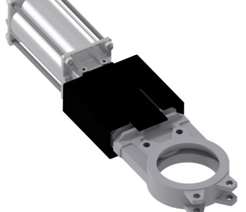 Flat slide gate valve