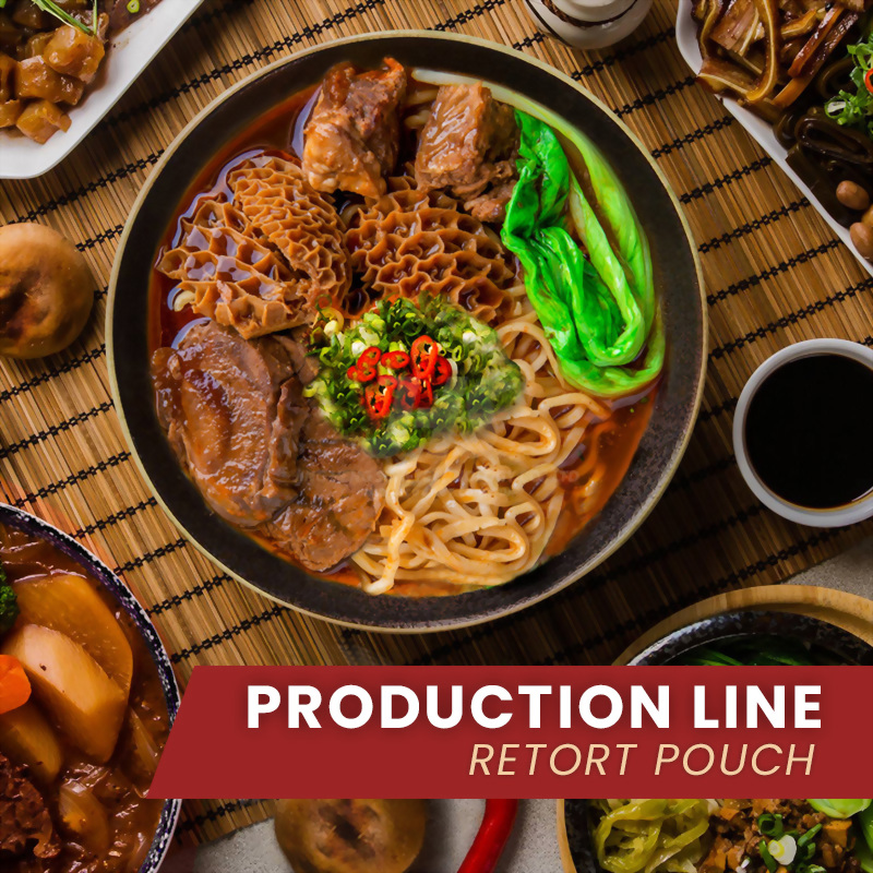 RETORT POUCH MEAT MAKING MACHINE