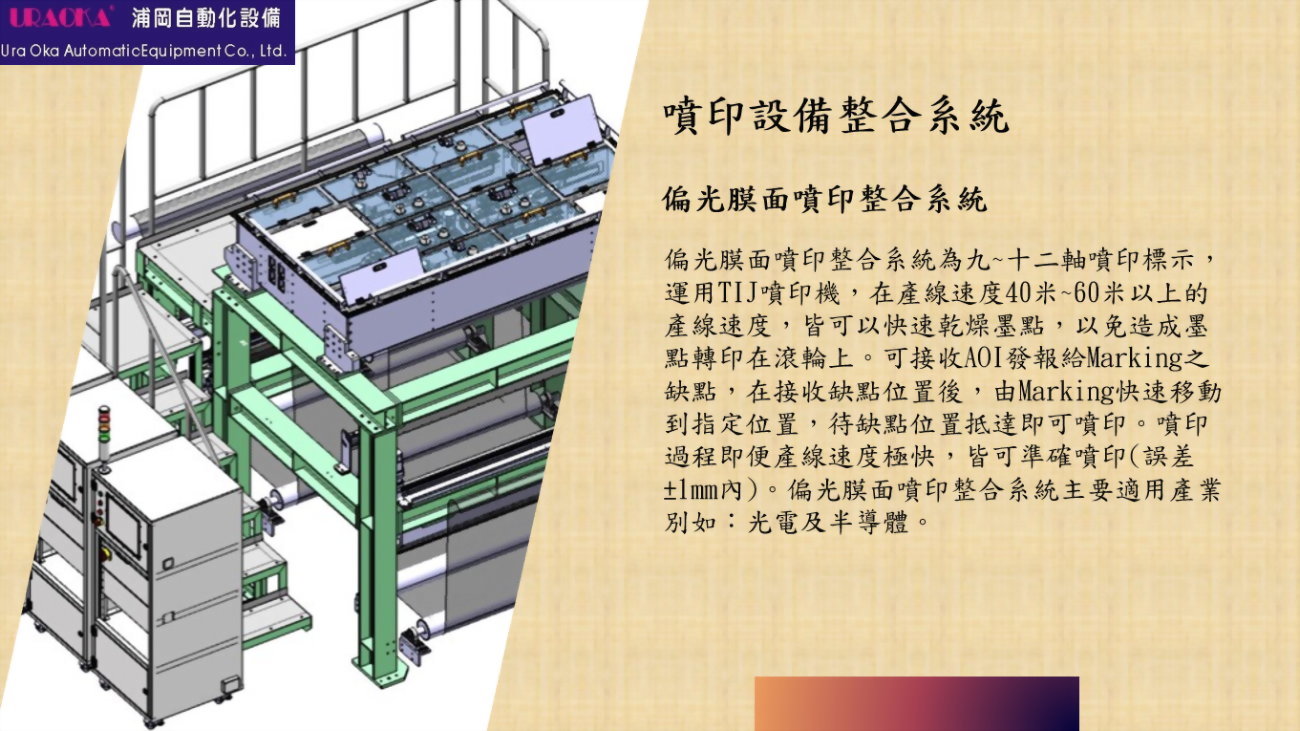 偏光膜面噴印整合系統 1