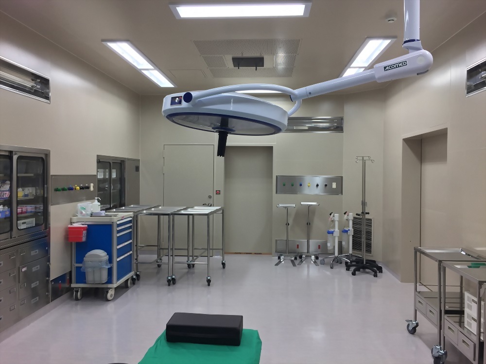 傑盟科技工程 - 手術室整體設備實例-手術室施工放樣及配管線