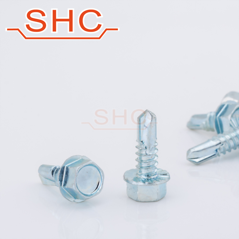 DIN7504 | Self drilling screws | Tek screw hex washer head zincplating