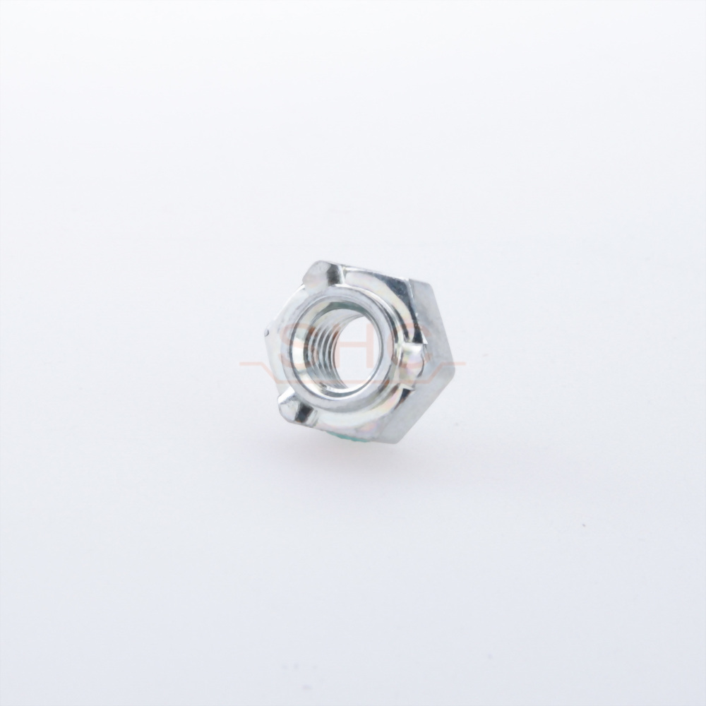 DIIN929 3 projection spot hex weld nut carbon steel zincplating