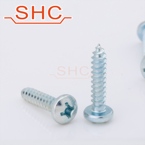 DIN7981 Self tapping screw pan head cross phillips recess zinc plating