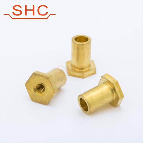 Brass sleeve nut, barrel nut