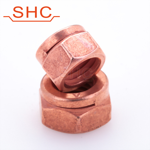 DIN14441 slit exhaust copper lock nut M6