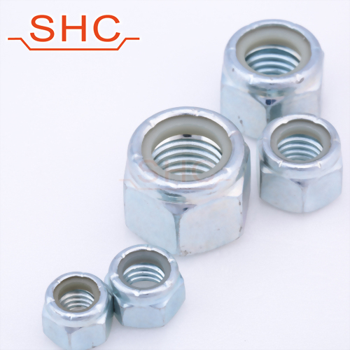 DIN982 | DIN985 | DIN6926 | Carbon/Stainless Nylon insert lock Nut (Nyloc nut) clear ring